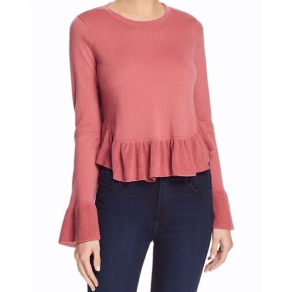 NWT MSRP $258 Joie Iona Wool-Silk Ruffled Sweater Women's Size Large - Picture 2 of 10